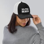 Ultra MAGA White Letters Trucker Cap