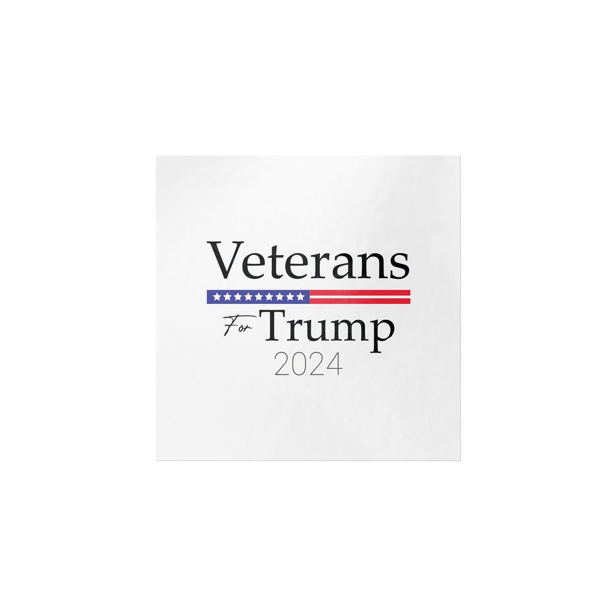 Veterans for Trump Sticker Veterans for Trump Sticker