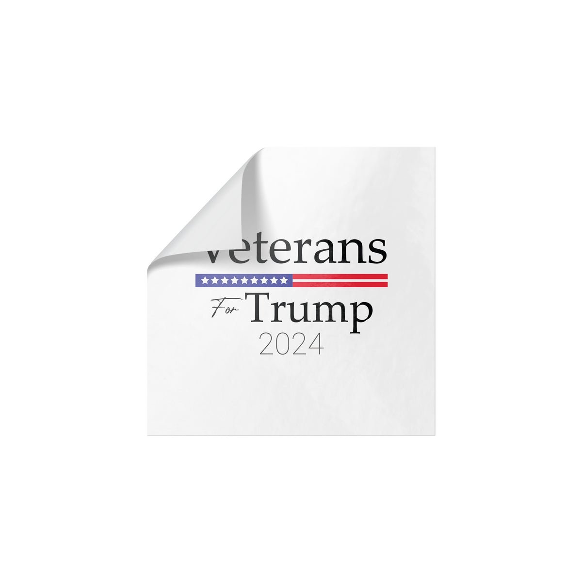 Veterans for Trump Sticker Veterans for Trump Sticker