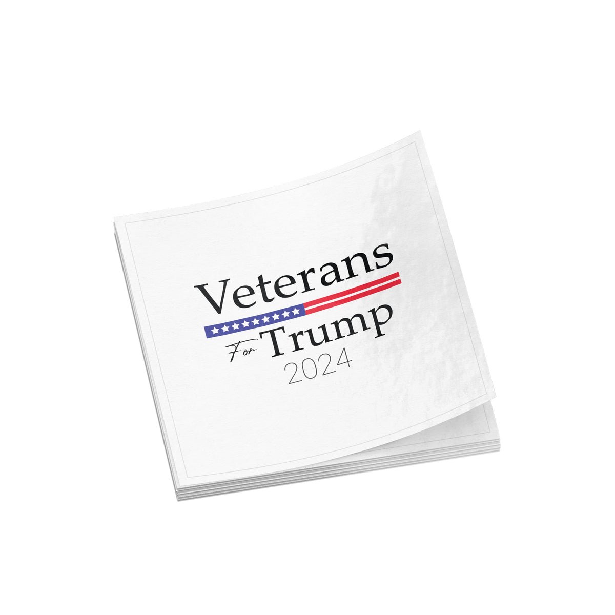 Veterans for Trump Sticker Veterans for Trump Sticker