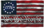 We The People Flag 1776 Betsy Ross Vintage Tattered Design