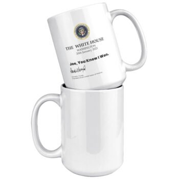 you know i won mug with signature