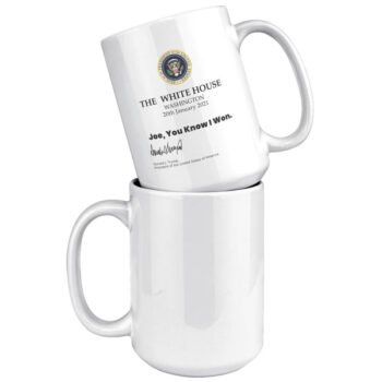 you know i won mug with signature